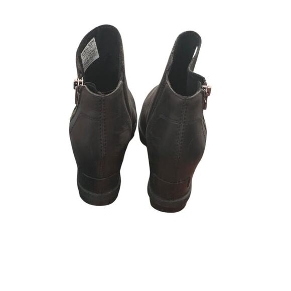 Sorel Wedge Side Zip Bootie Black Womens 6.5 Leather - Picture 4 of 6